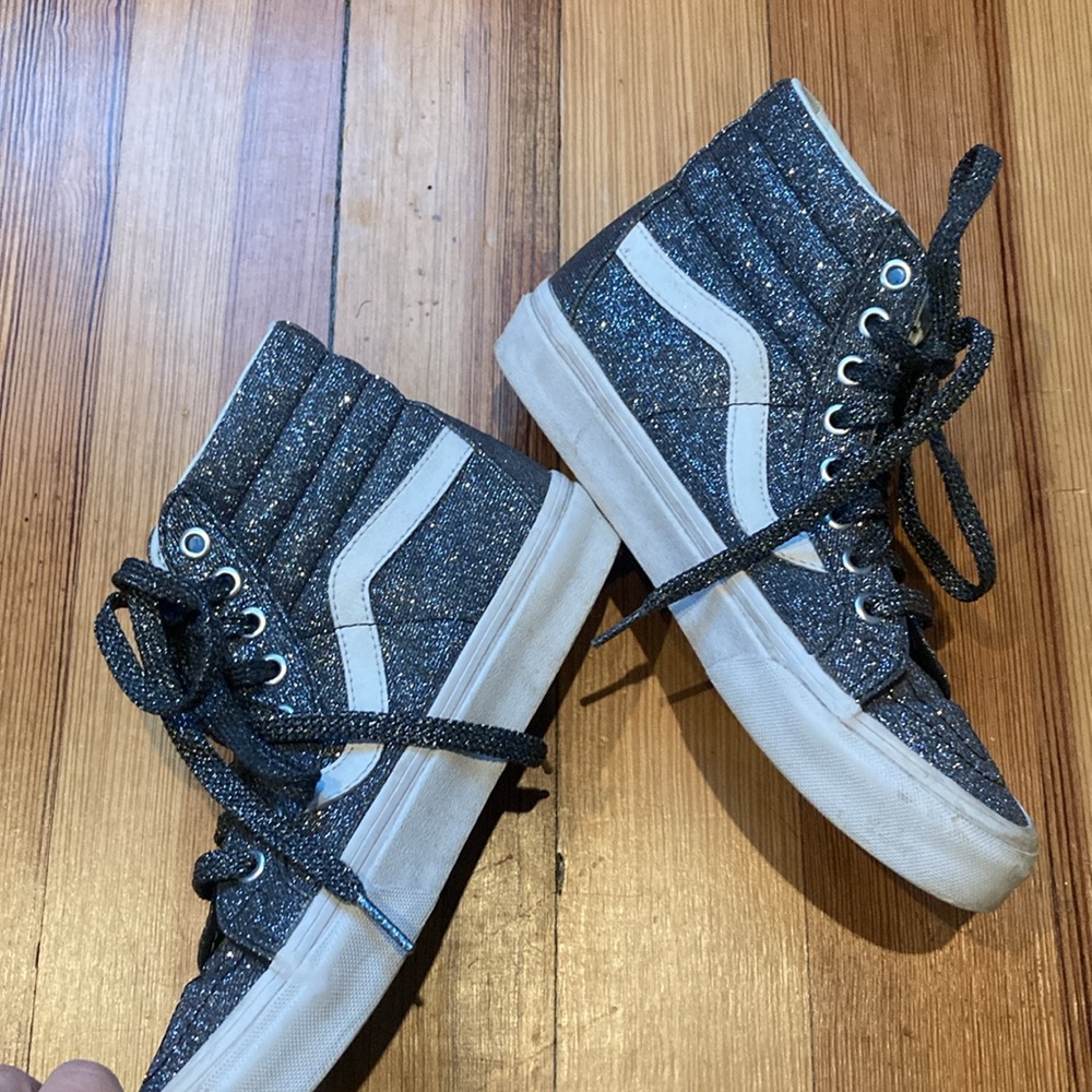 LAST CHANCE!!
Glittery Vans- excellent condition!